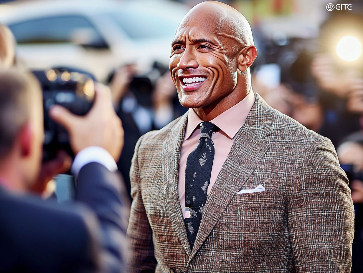 What inspired Dwayne Johnson to become a Hollywood icon?