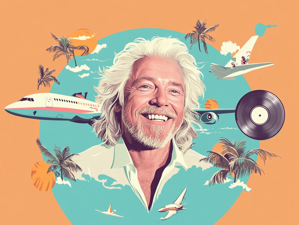 Richard Branson speaking at a business conference