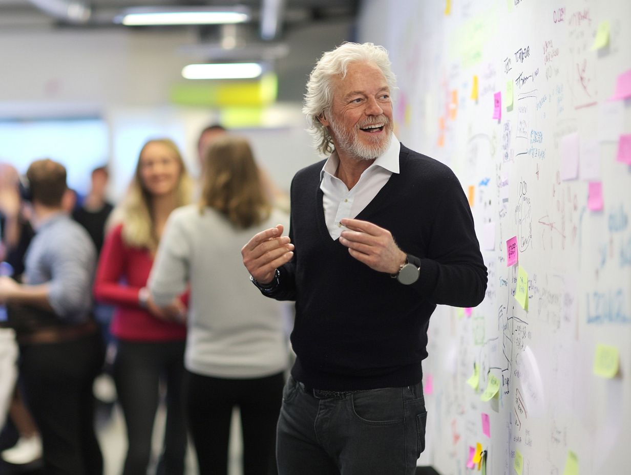 Visual representation of key takeaways from Richard Branson's innovation strategies.