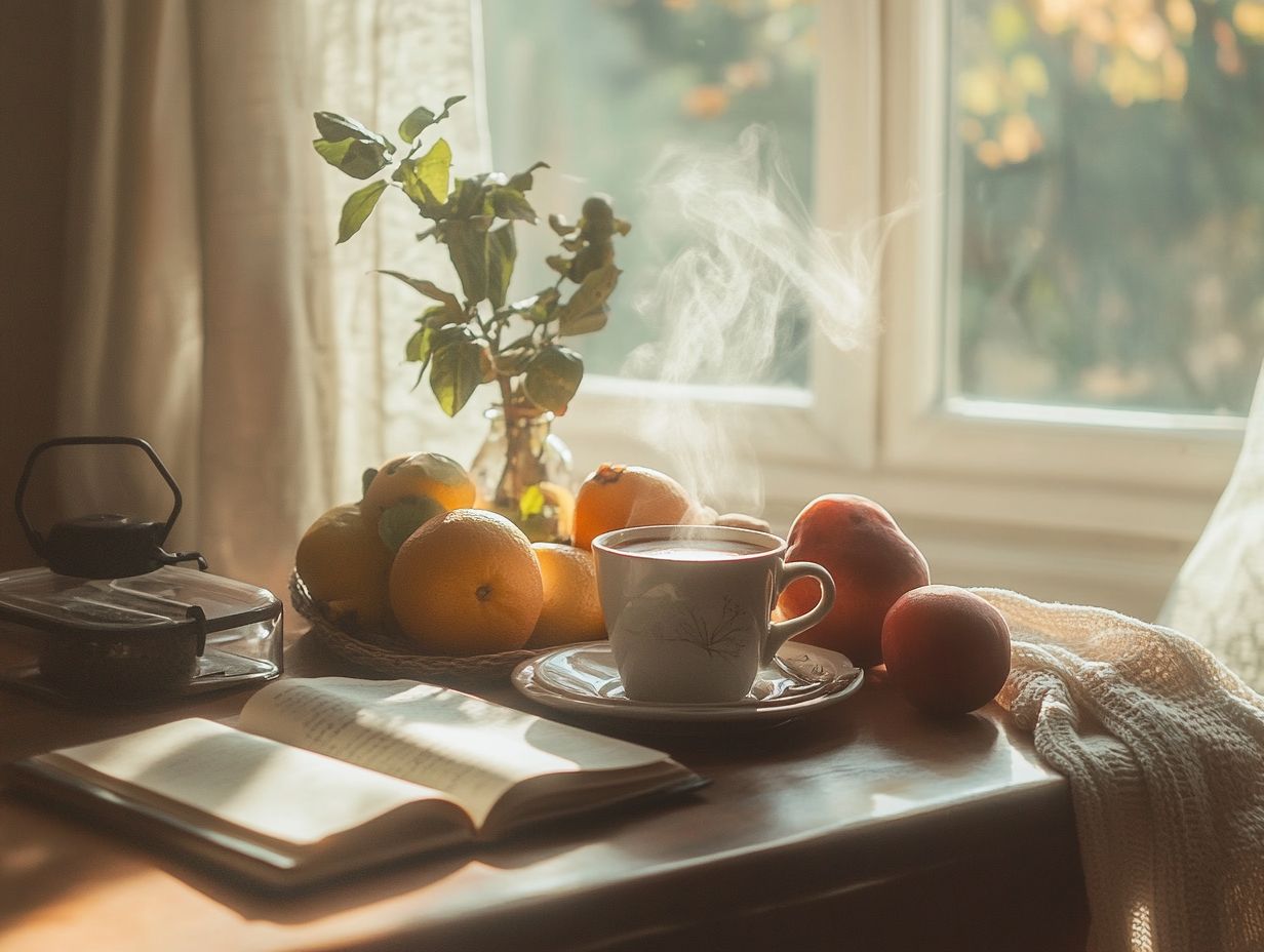 A visually appealing morning routine to boost motivation and productivity