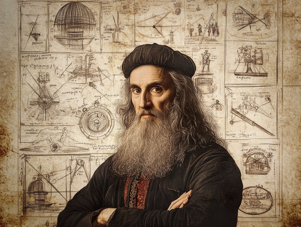 Some famous works of Leonardo da Vinci.