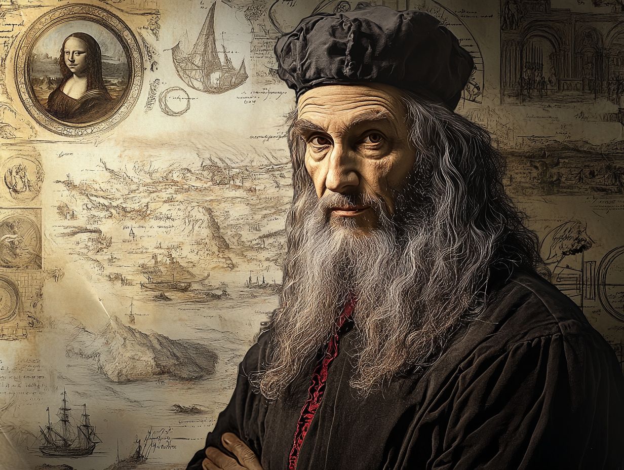 A portrait of Leonardo da Vinci, a genius of the Renaissance.