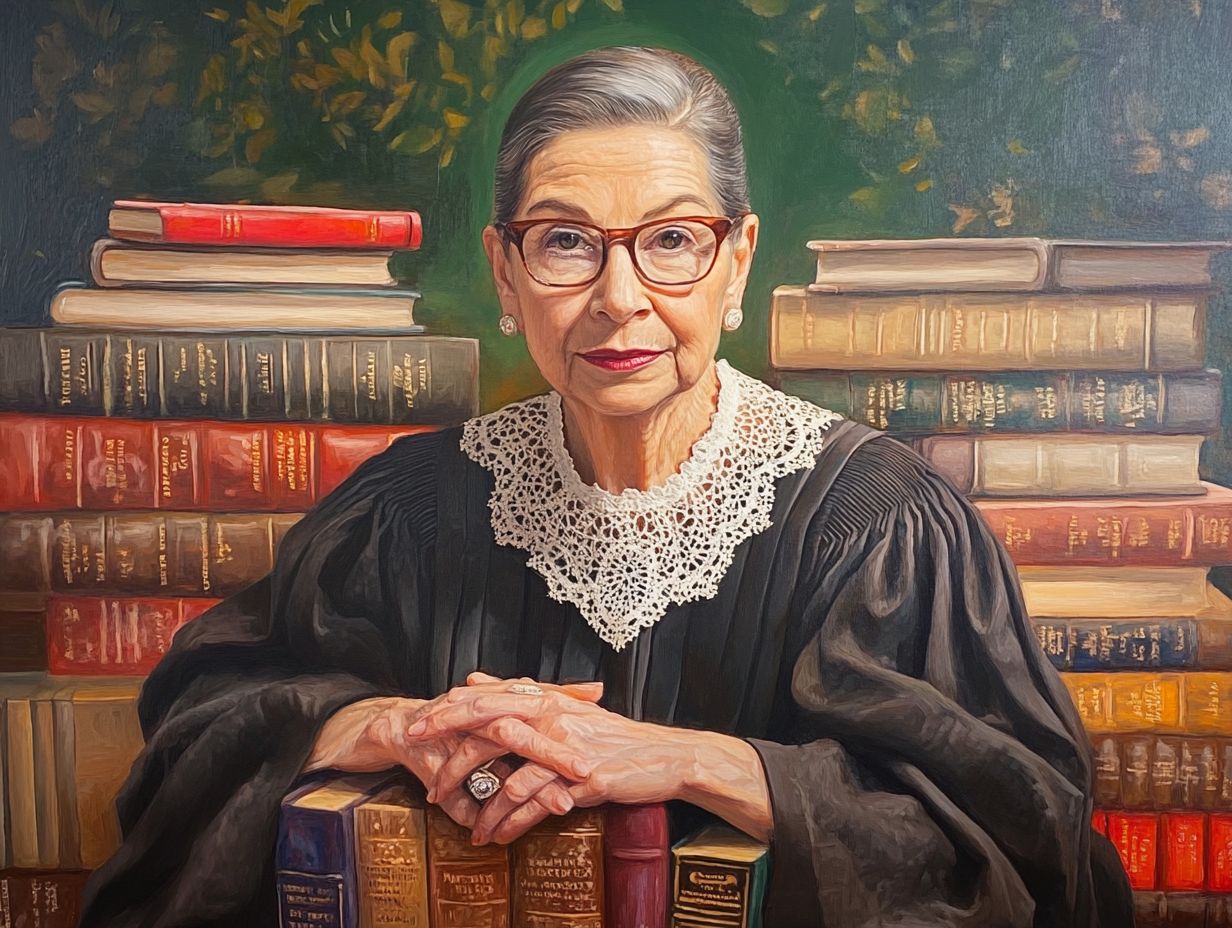 Ruth Bader Ginsburg during her legal career and activism